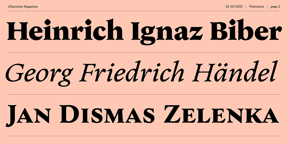 Chaconne Font