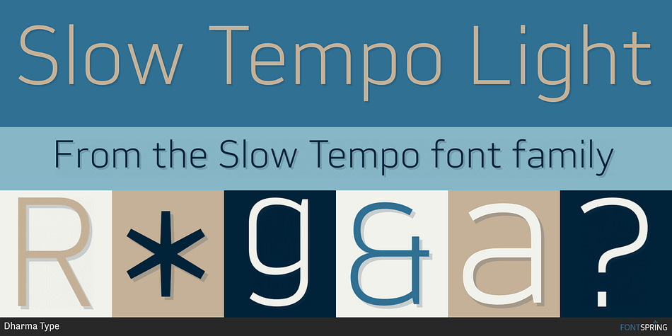 Slow Tempo Light Font