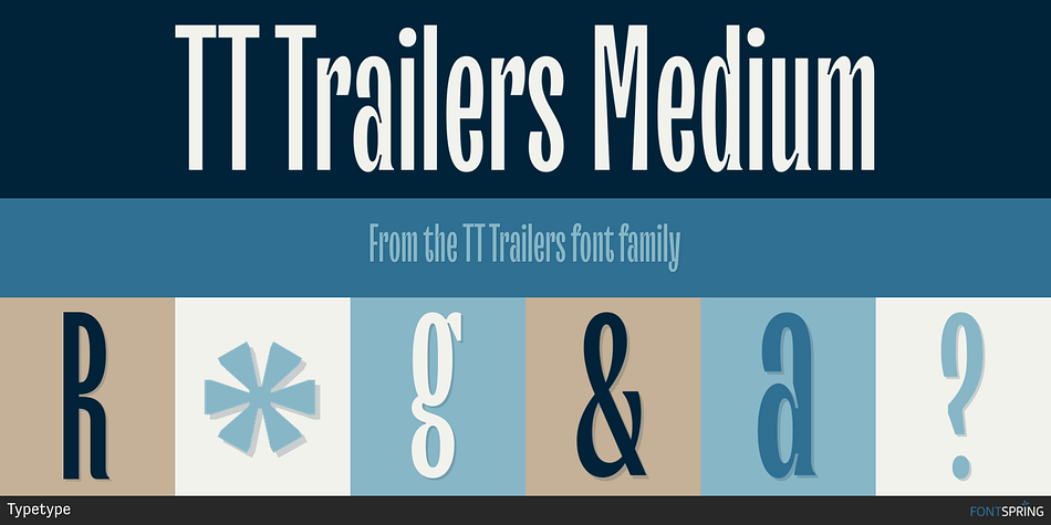 TT Trailers Medium Font