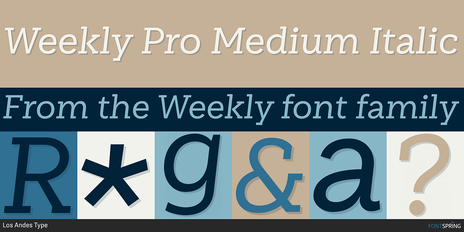 Weekly Pro Font