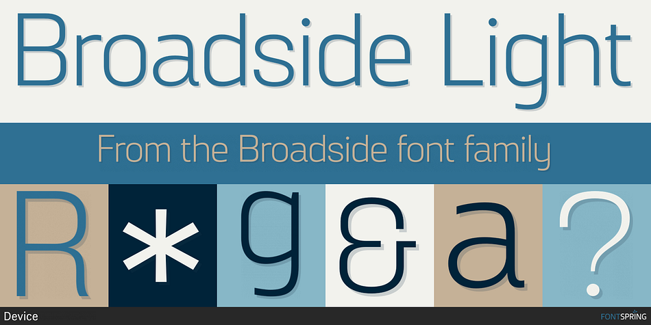 Broadside Light Font