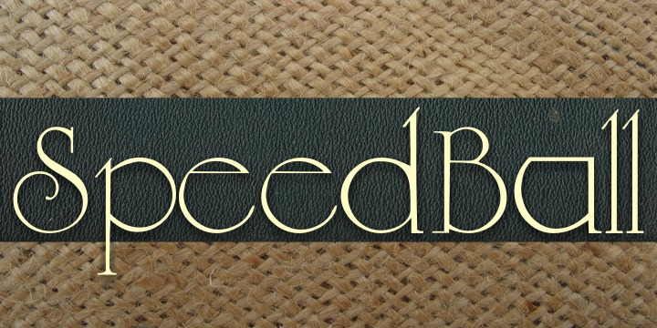 Displaying the beauty and characteristics of the Speedball Collection font family.