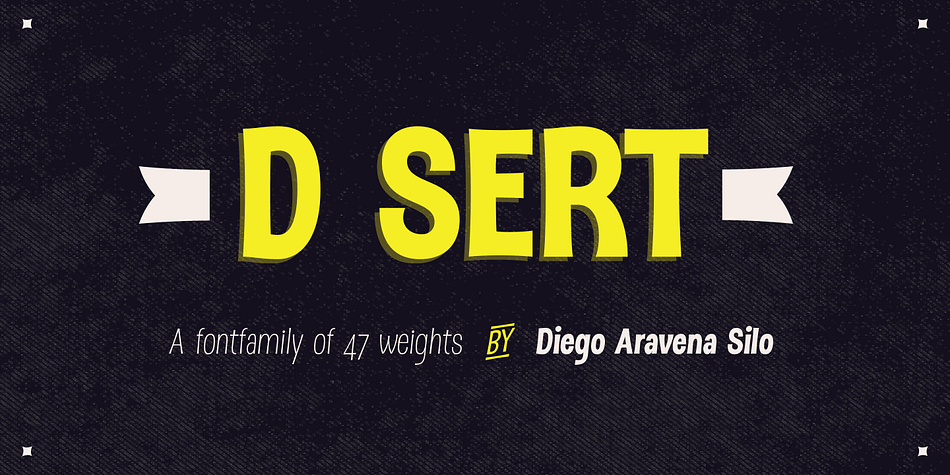 D Sert—based on the Pirata typeface—is inspired by 70s Chilean constructivist design and the political propaganda posters artwork of La Unidad Popular (Chilean political coalition).