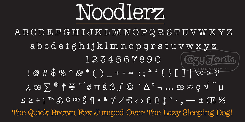 Noodlerz & Noodlerz Italic is a handwritten font family designed by Tom Nikosey, an American Graphic Designer specializing in Typographic Design and Illustration.