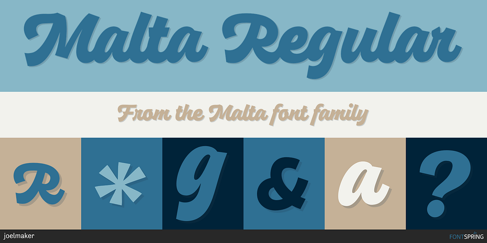 Malta Regular Font