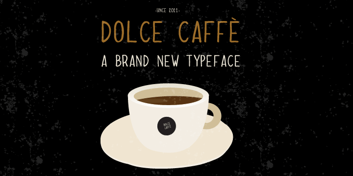 Dolce Caffé is pretty hand-written font that is very legible and high in style and carefully constructed all-uppercase letters.