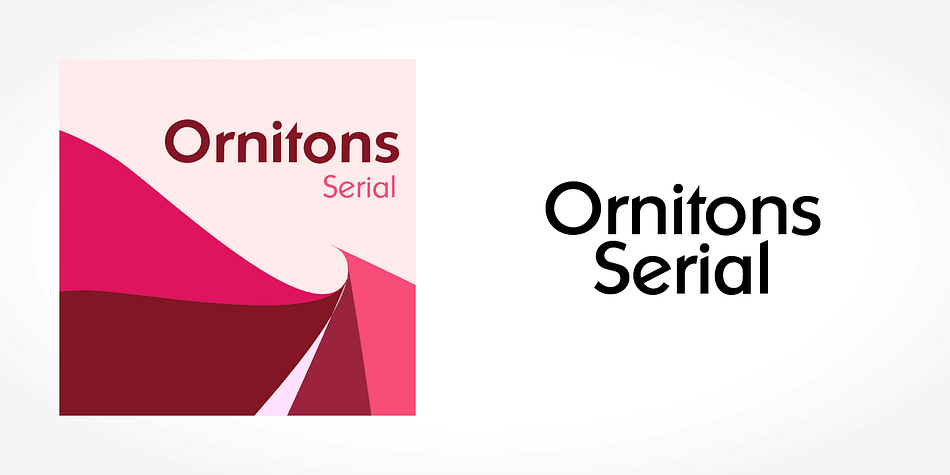 Displaying the beauty and characteristics of the Ornitons Serial font family.