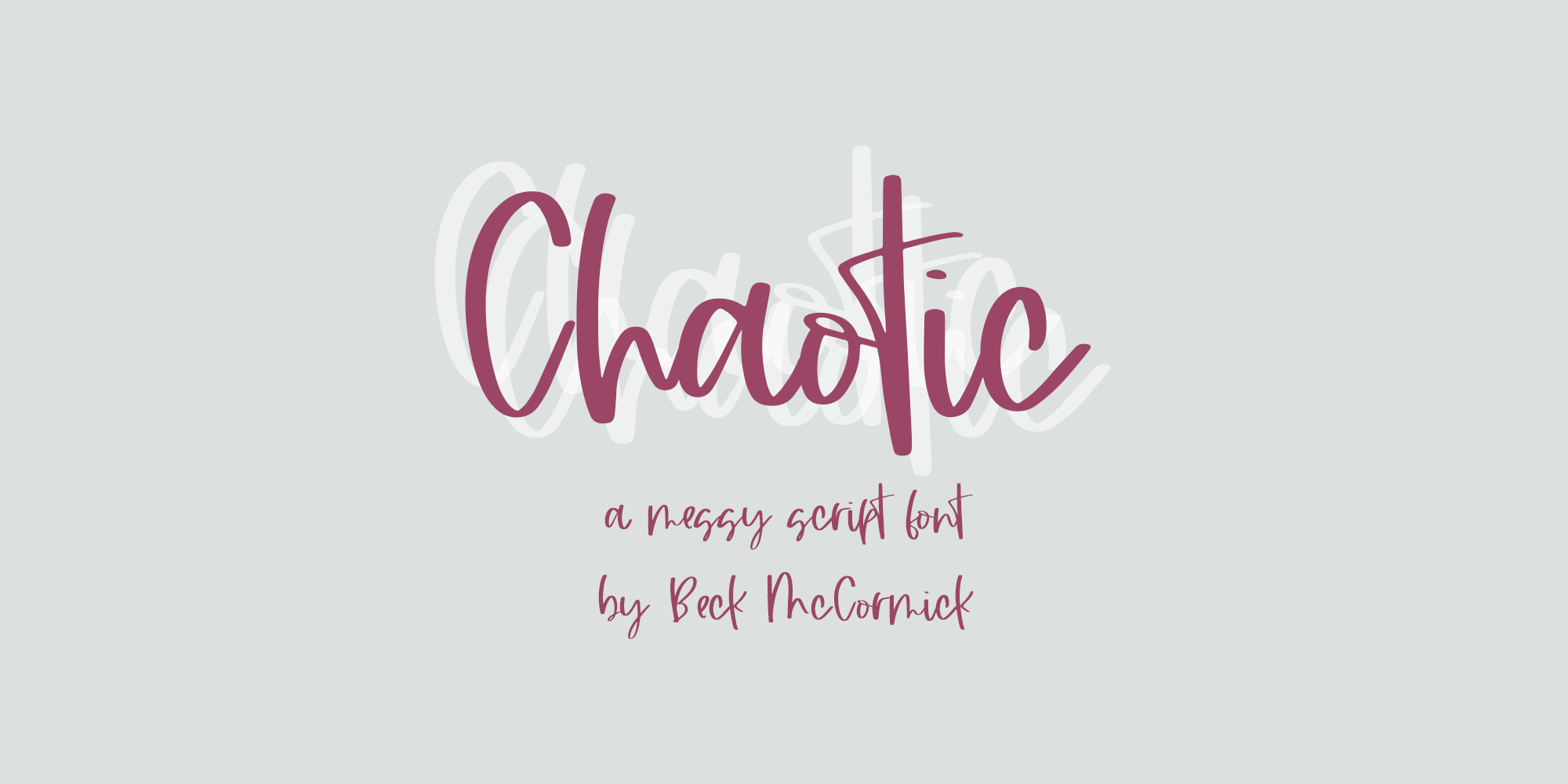 Chaotic Script Font