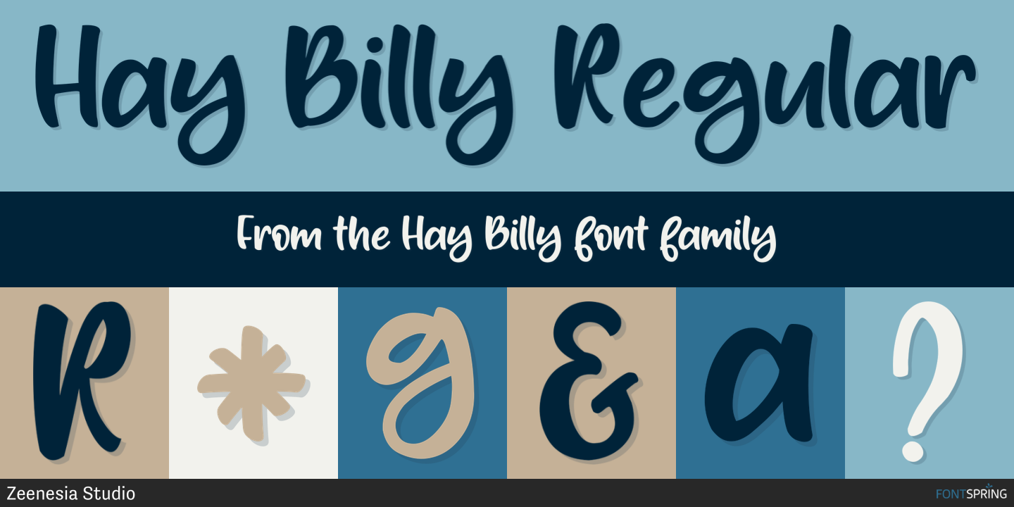 Fonts similar to Hay Billy