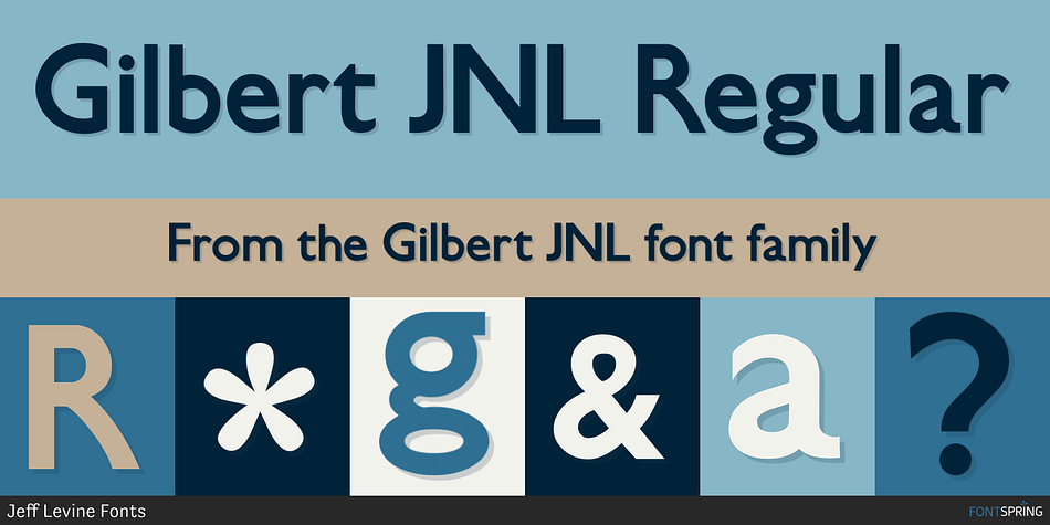 Gilbert JNL Regular Font