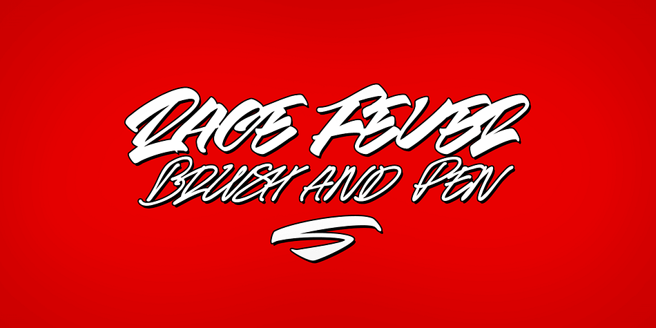 Race Fever is a wild handwriting typeface in two versions: Brush & Pen.