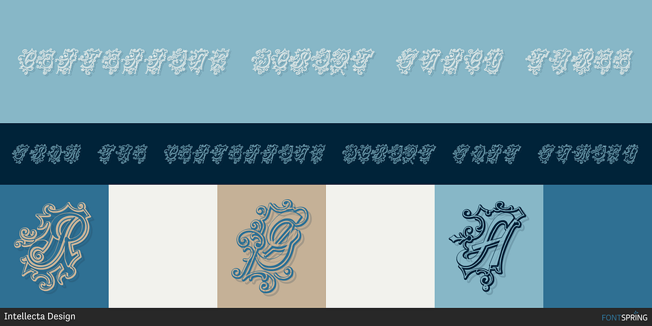 Centennial Script Fancy Three Font