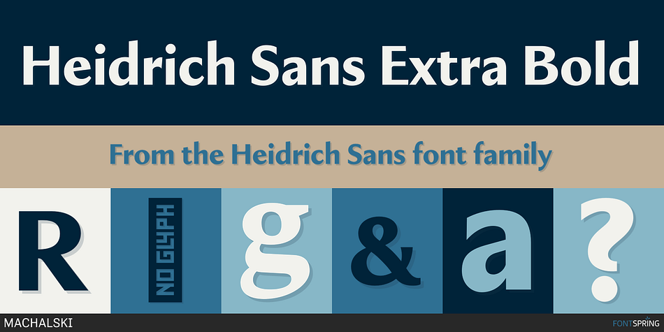 Heidrich Sans Extra Bold Font