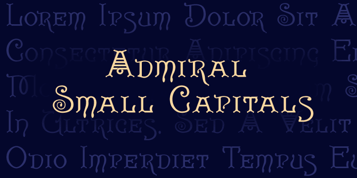 Displaying the beauty and characteristics of the Admiral font family.