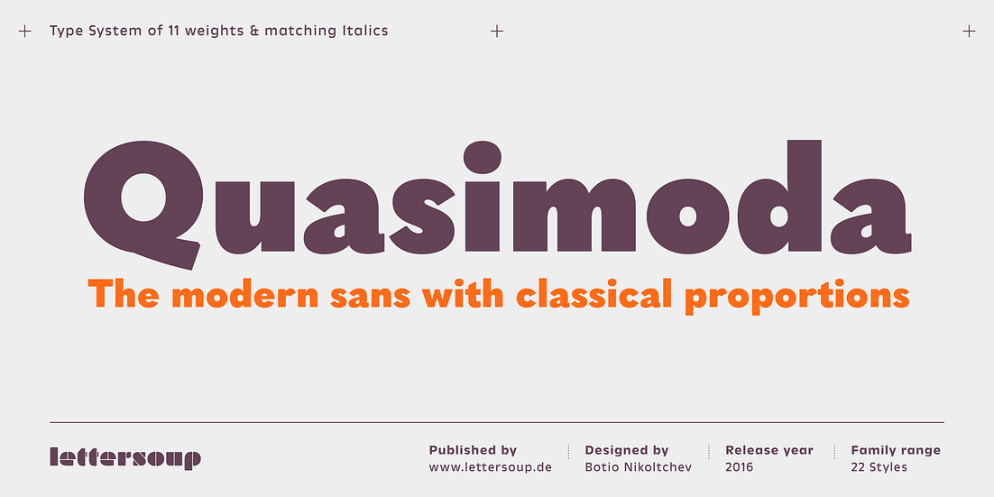 Quasimoda Font Poster