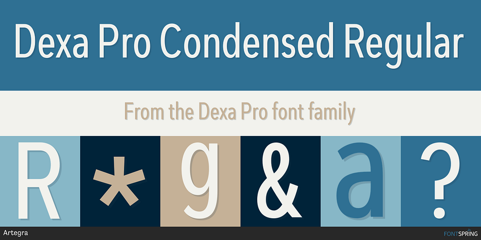 Dexa Pro Condensed Regular Font