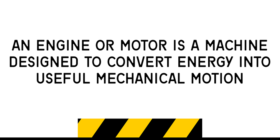 Highlighting the Motor 4F font family.