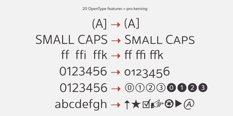 Interval Next font family example.