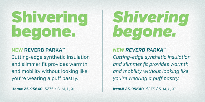 Displaying the beauty and characteristics of the Verb font family.