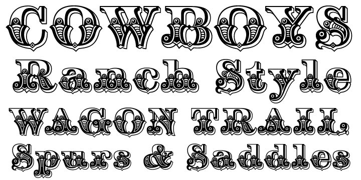 By the year 1900 this font disappeared from the major type foundries, now with the digital age of type we