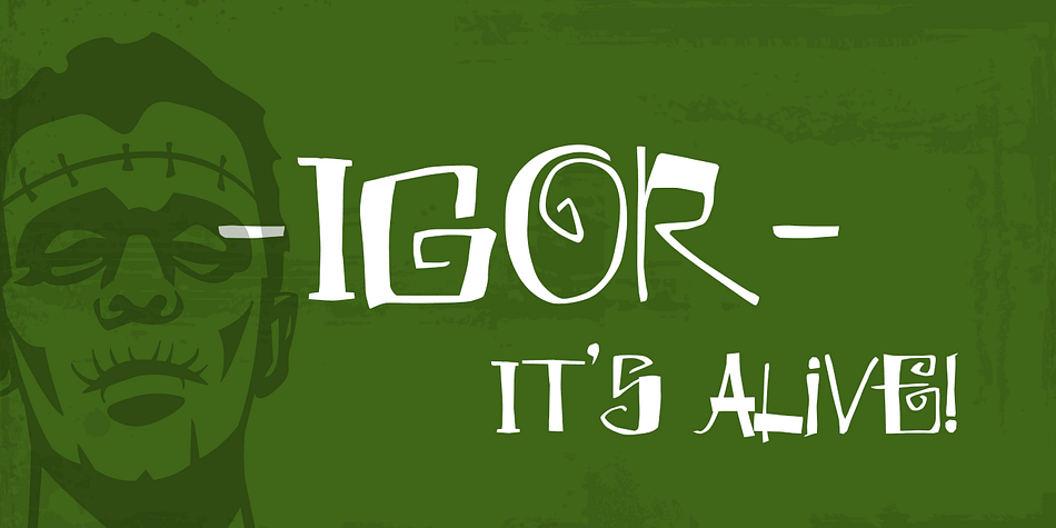 Igor is a hand drawn font designed for display use - it is mainly all cap with different glyphs for capitals and lowercase.