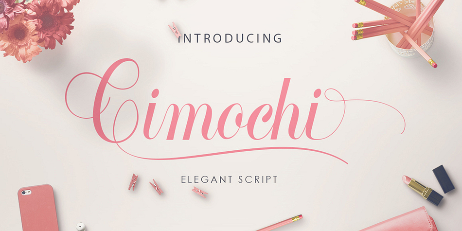 Cimochi is a lovely great typeface with 9 carefully curved alternates form for each letter.