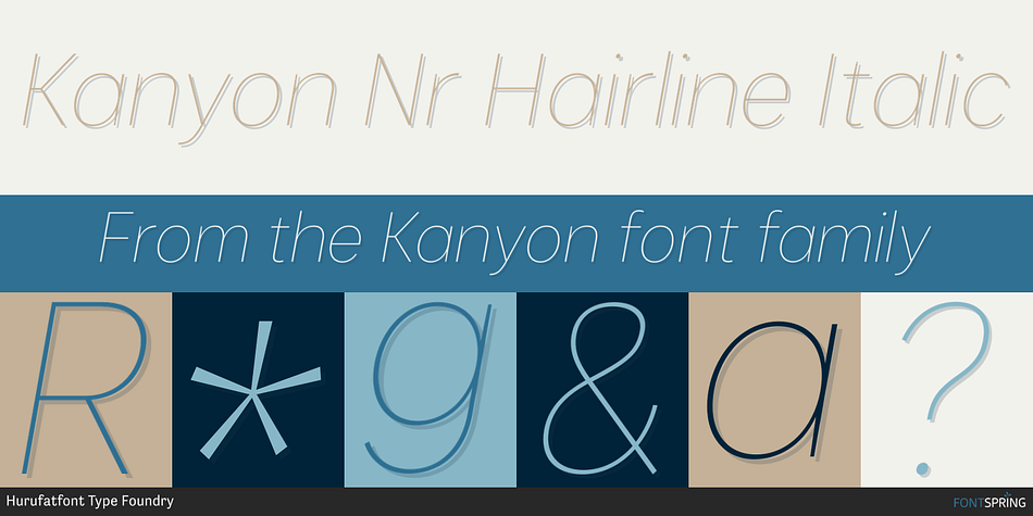 Kanyon Narrow Font