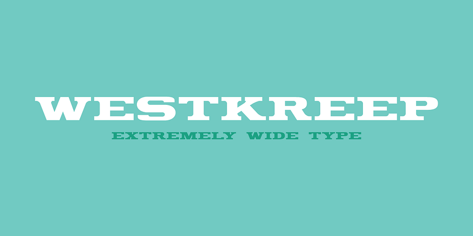 Displaying the beauty and characteristics of the Westkreep font family.