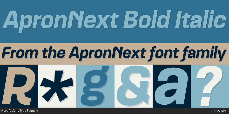 ApronNext Bold Italic Font