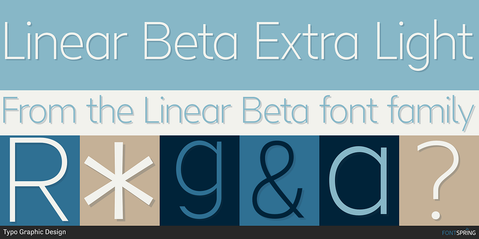 Linear Beta Extra Light Font