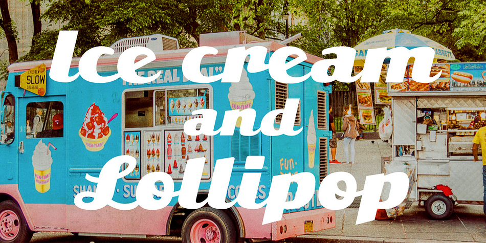 The italic version was inspired by a headline in an industrial advertisement magazine from the early fifties.