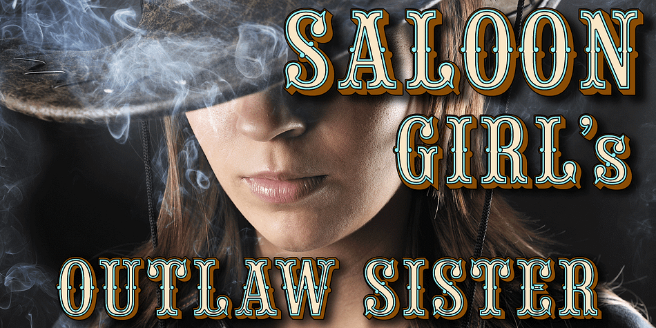 Saloon Girl is a revival of an old classic font used by sign painters and includes the rarely seen lowercase.