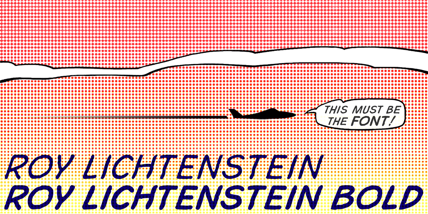 Roy Lichtenstein Font