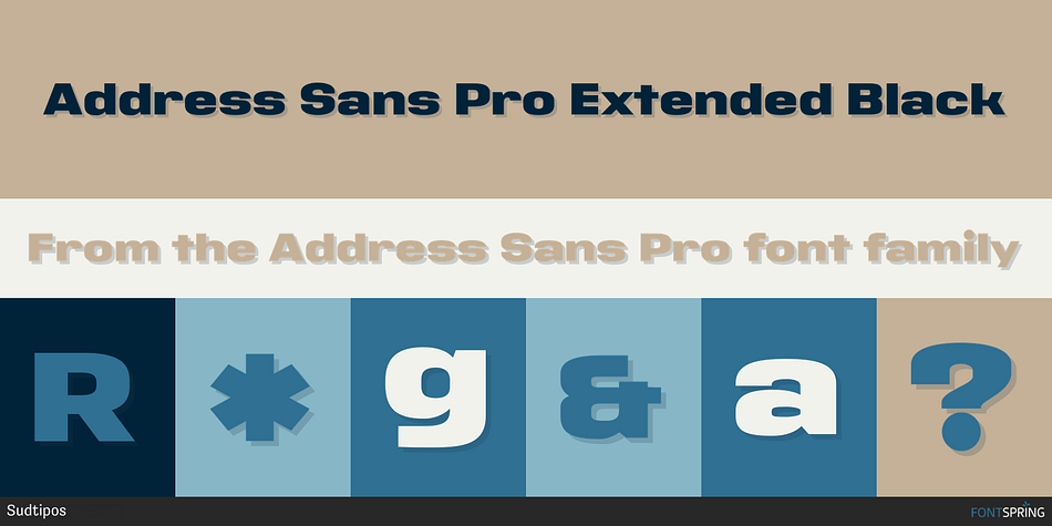 Address Sans Pro Extended Black Font