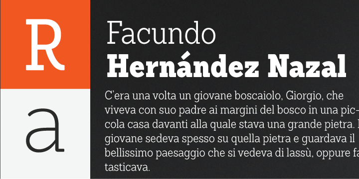 Highlighting the Sanchez Condensed font family.