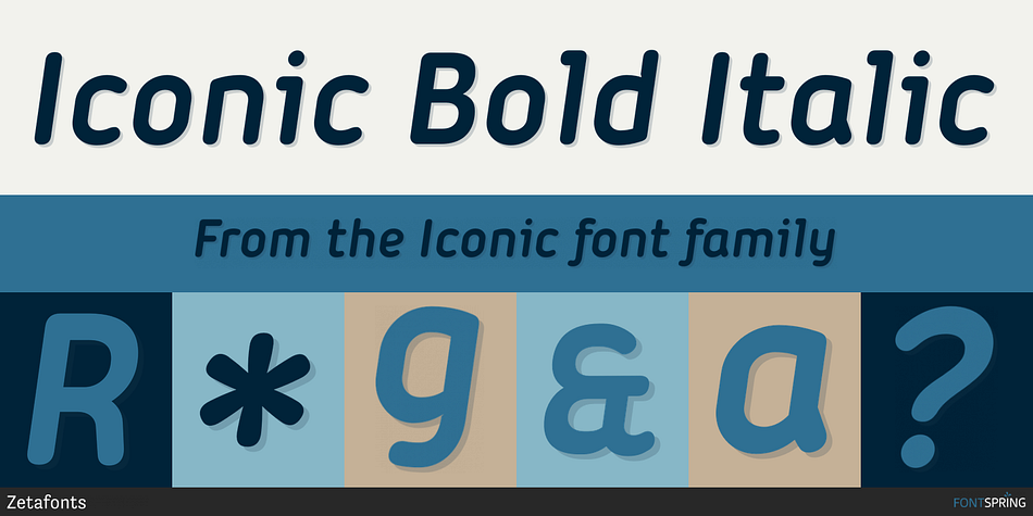 Iconic Bold Italic Font