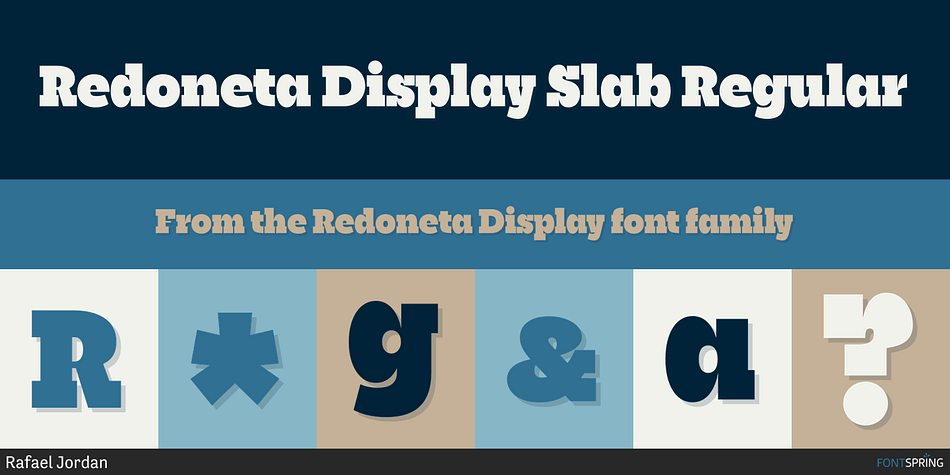 Redoneta Display Slab Regular Font
