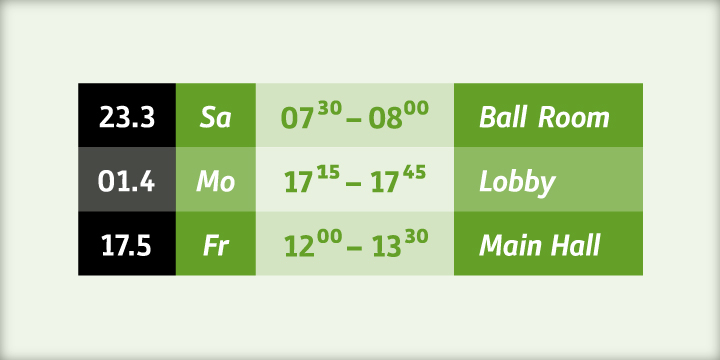 Stat Text Pro retains many characteristics of its display counterpart, while giving readability a greater importance.