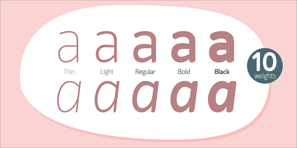 Highlighting the Lounge font family.
