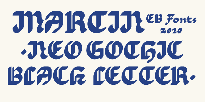 Displaying the beauty and characteristics of the EB Martin font family.