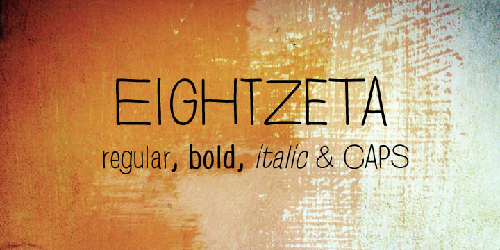 EightZeta is a hand-drawn font designed by Bartek Nowak.