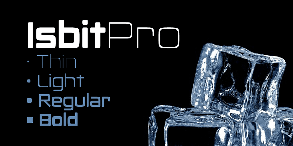 Highlighting the Isbit Pro font family.