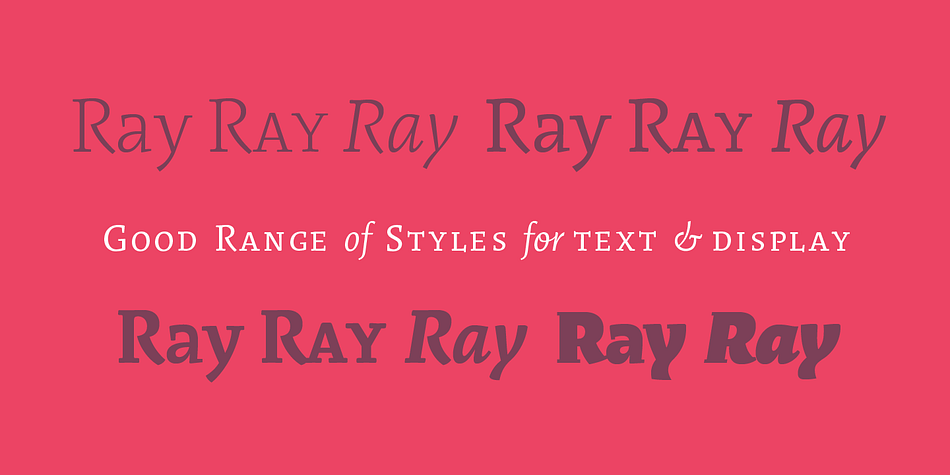 Rayuela has been a popular face, maybe because there are not so many informal-spirited types which enjoy good legibility in reading.
