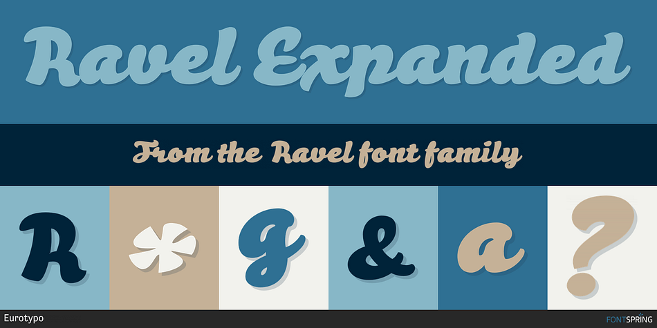 Ravel Expanded Font