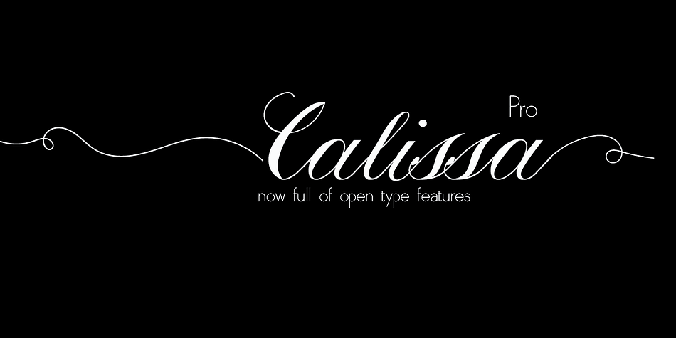 Calissa Pro is a multilingual, handwritten stylish copperplate calligraphy font, a sort of upgrade to issued earlier this year Calissa font.