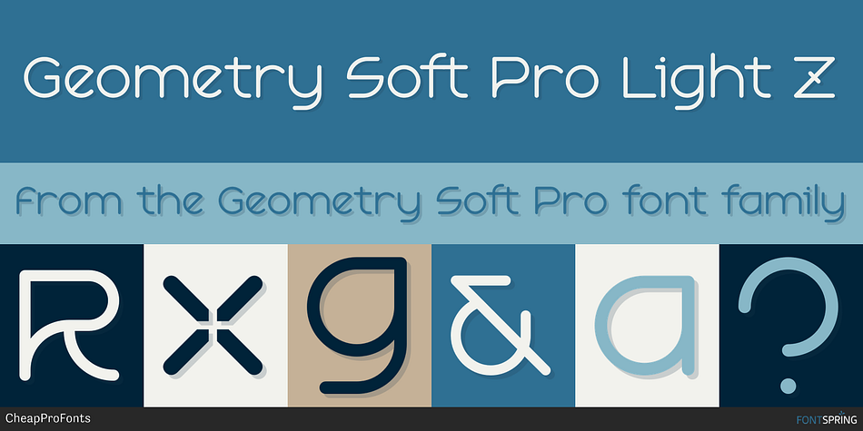 Geometry Soft Pro Light Z Font