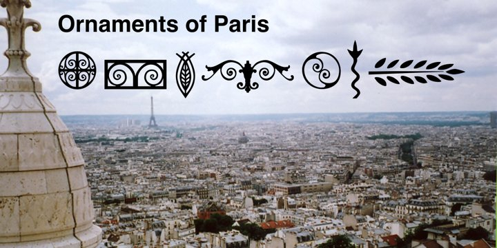 The Ornaments of Paris were inspired by a recent trip to Paris.