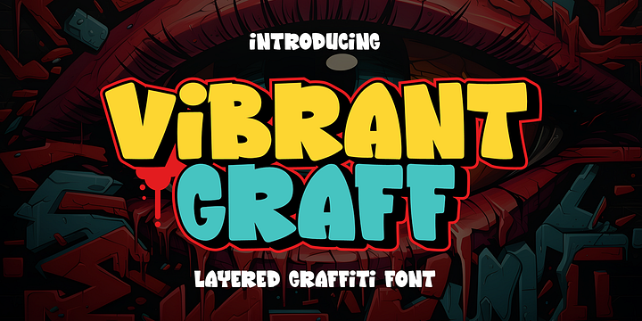 Vibrant Graff font family by Cikareotype Studio