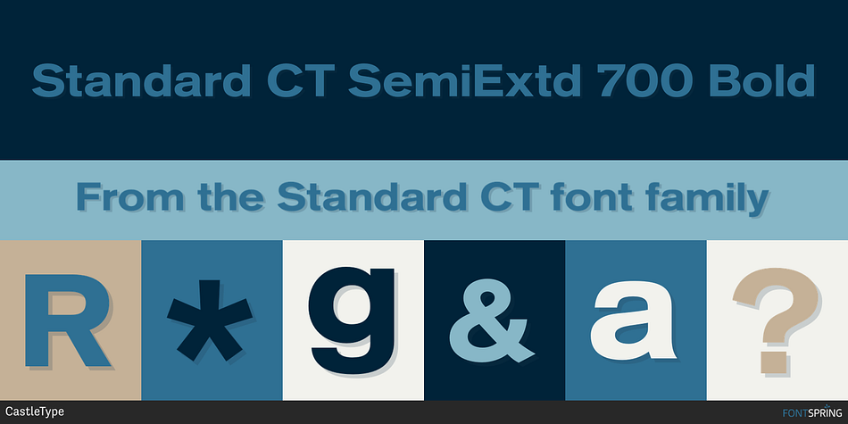 Standard CT SemiExtd 700 Bold Font