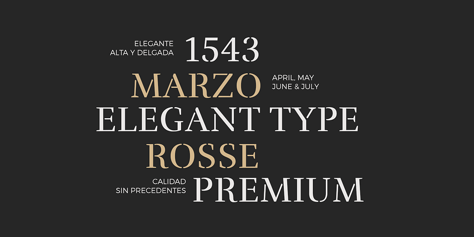 Emphasizing the popular Rufina Stencil font family.